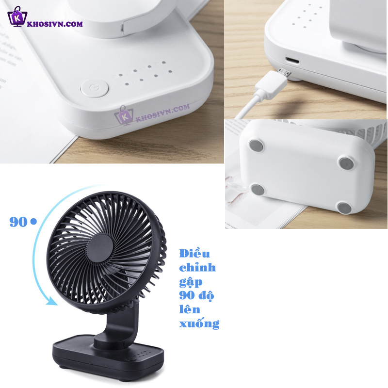 Điểm Nổi Bật Của Quạt Để Bàn Văn Phòng Tích Điện D606