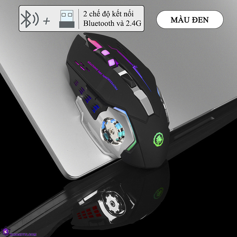 Tại Sao Bạn Nên Mua Chuột Gaming Không Dây Kết Nối Bluetooth 2.4G LED RGB 3200DPI Chơi Game, Chuột Văn Phòng T2 Tại Khosivn?
