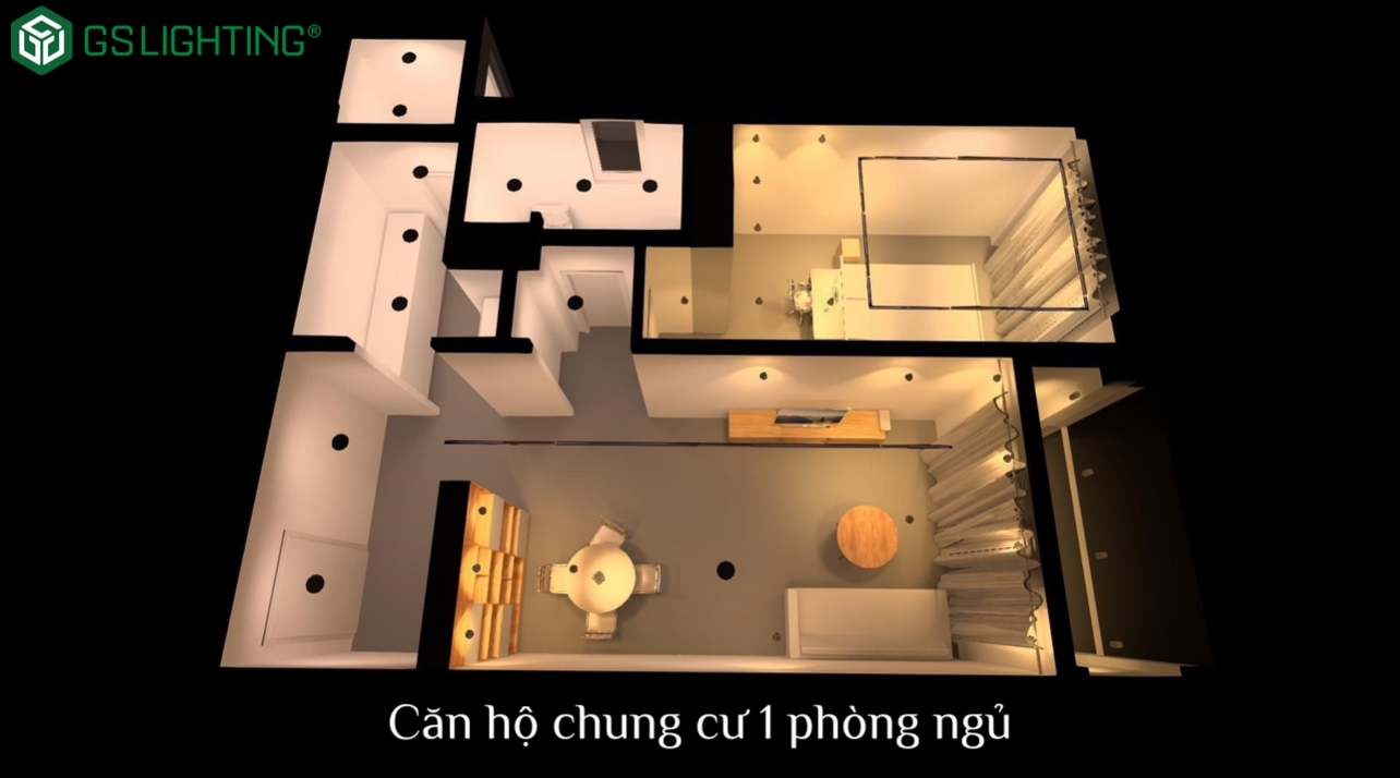 Thiết Kế Chiếu Sáng Nội Thất Cho Căn Hộ Mini