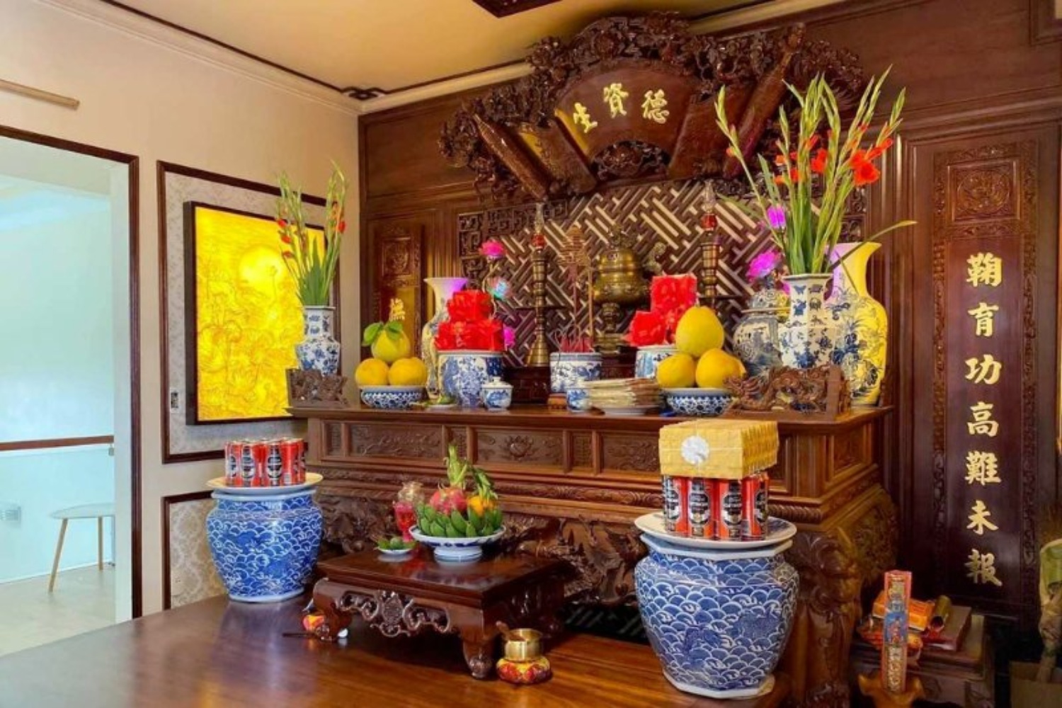 Nguyên tắc trang trí bàn thờ gia tiên hợp phong thủy