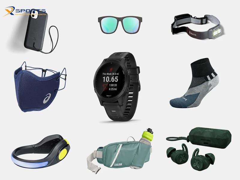 Phụ kiện đi kèm: Găng tay, mũ, tất chạy bộ, đai chạy bộ