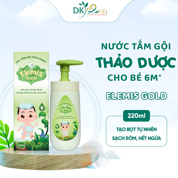 Elemis Gold Sữa Tắm Gội Thảo Dược Cho Bé Từ 6 Tháng Tuổi