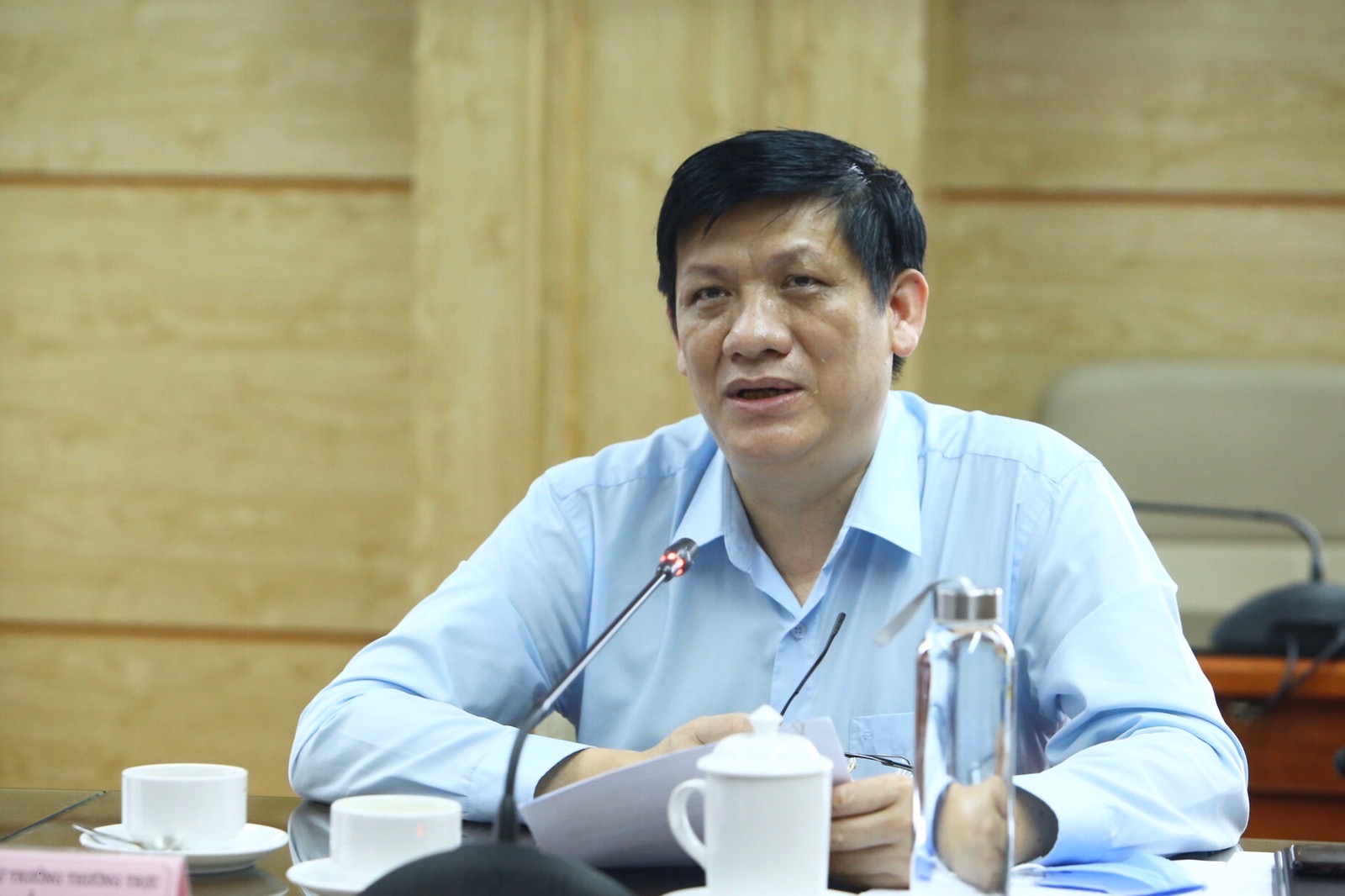 GS. TS. Nguyễn Thanh Long, Thứ trưởng Bộ Y tế phát biểu tại lễ phát động chiến dịch
