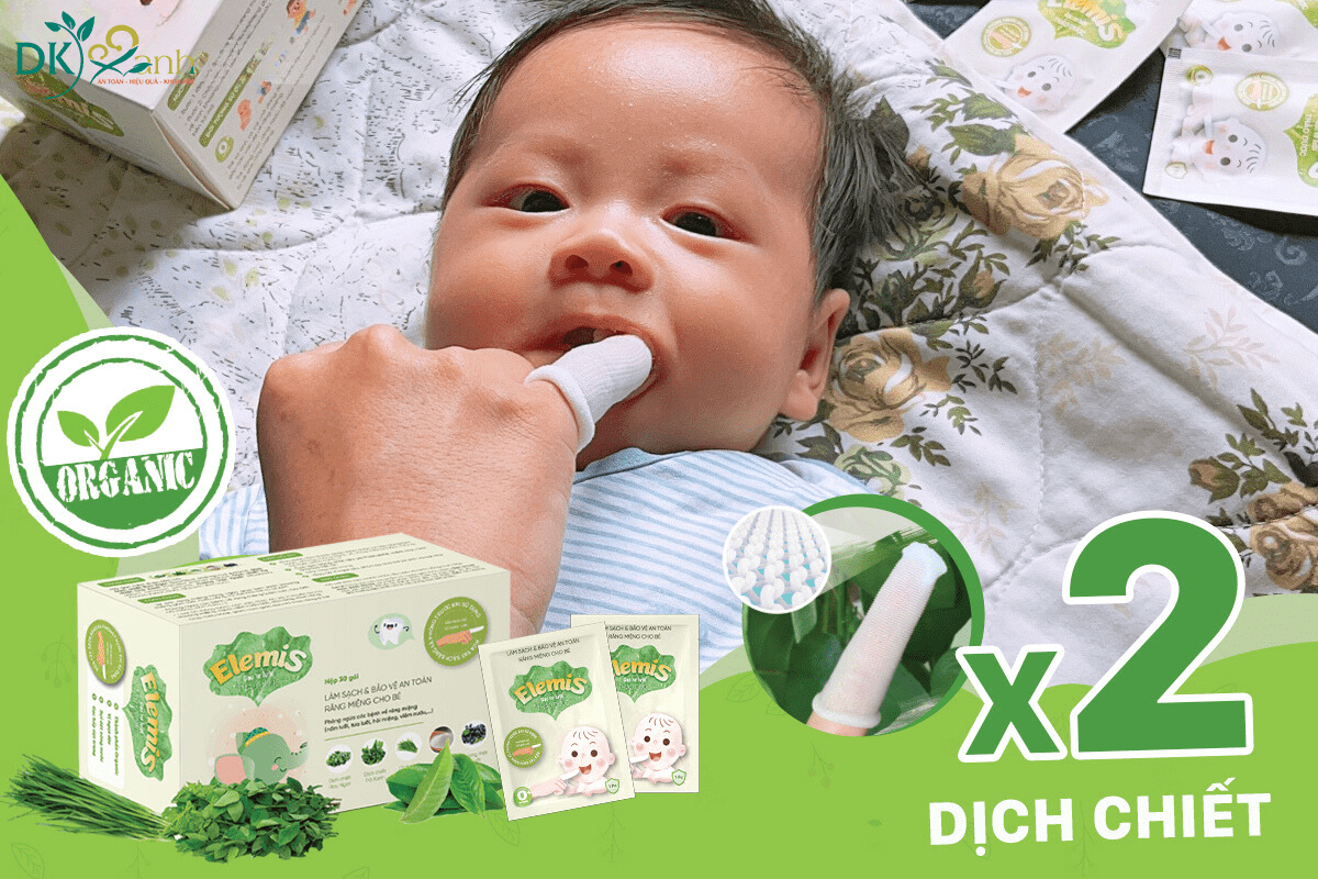 Không làm ẩm gạc trước khi rơ lưỡi