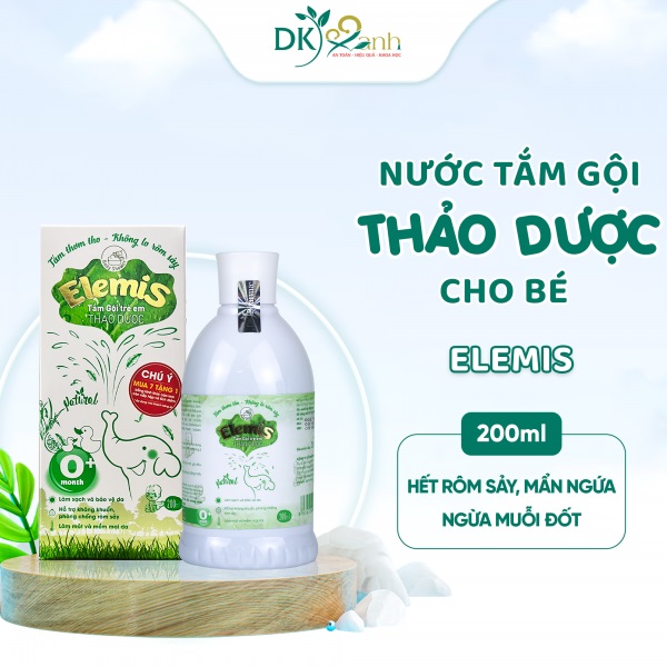 Sử dụng nước tắm thảo dược Elemis cho trẻ