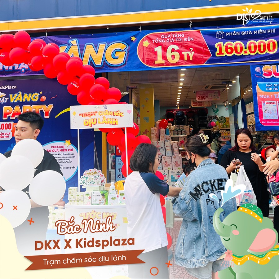 Trạm chăm sóc dịu lành thu hút được sự quan tâm của mẹ và bé