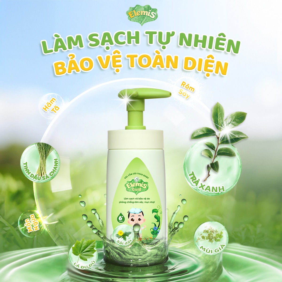 Sữa tắm Elemis Gold