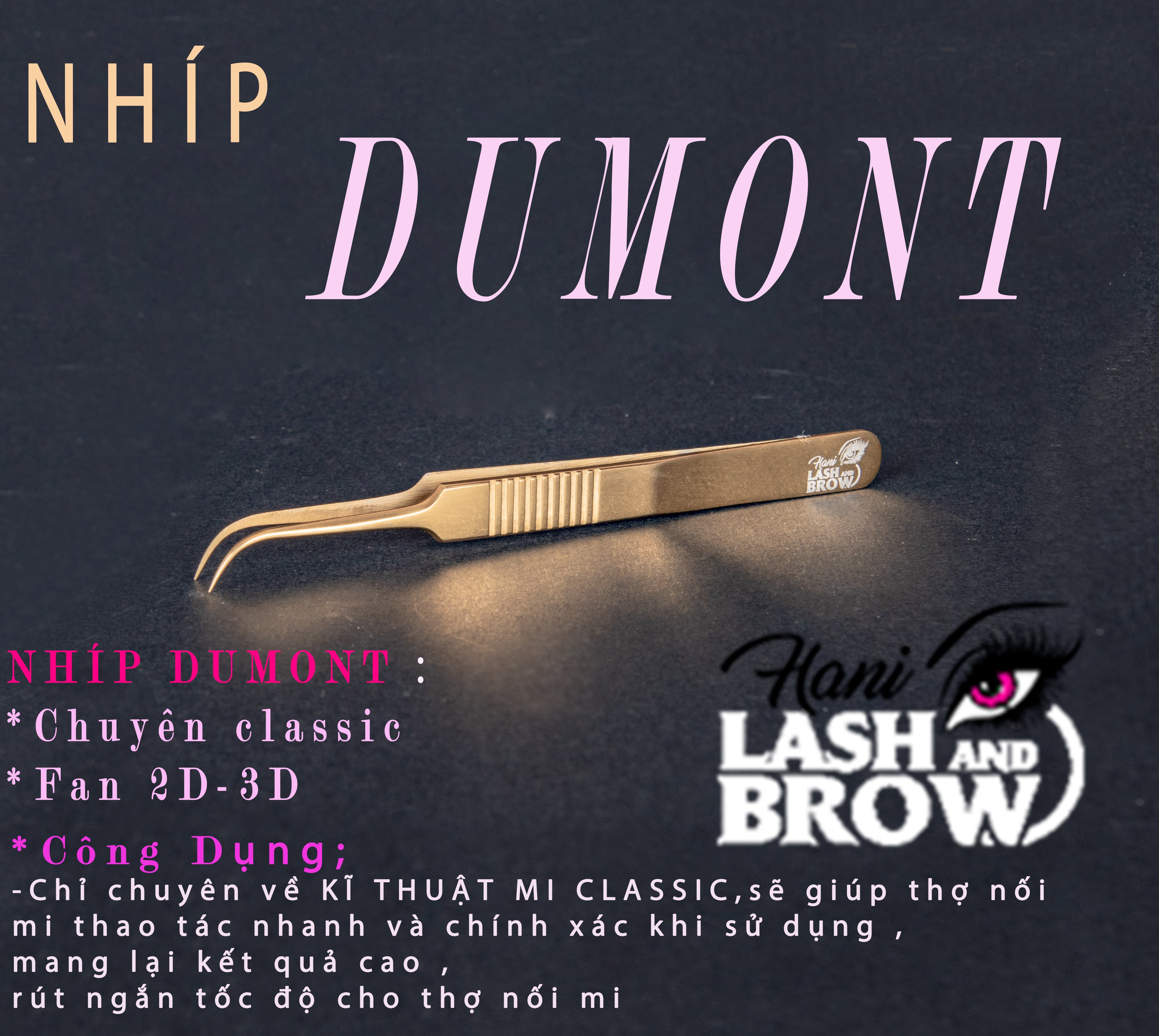 nhíp nối mi dumont