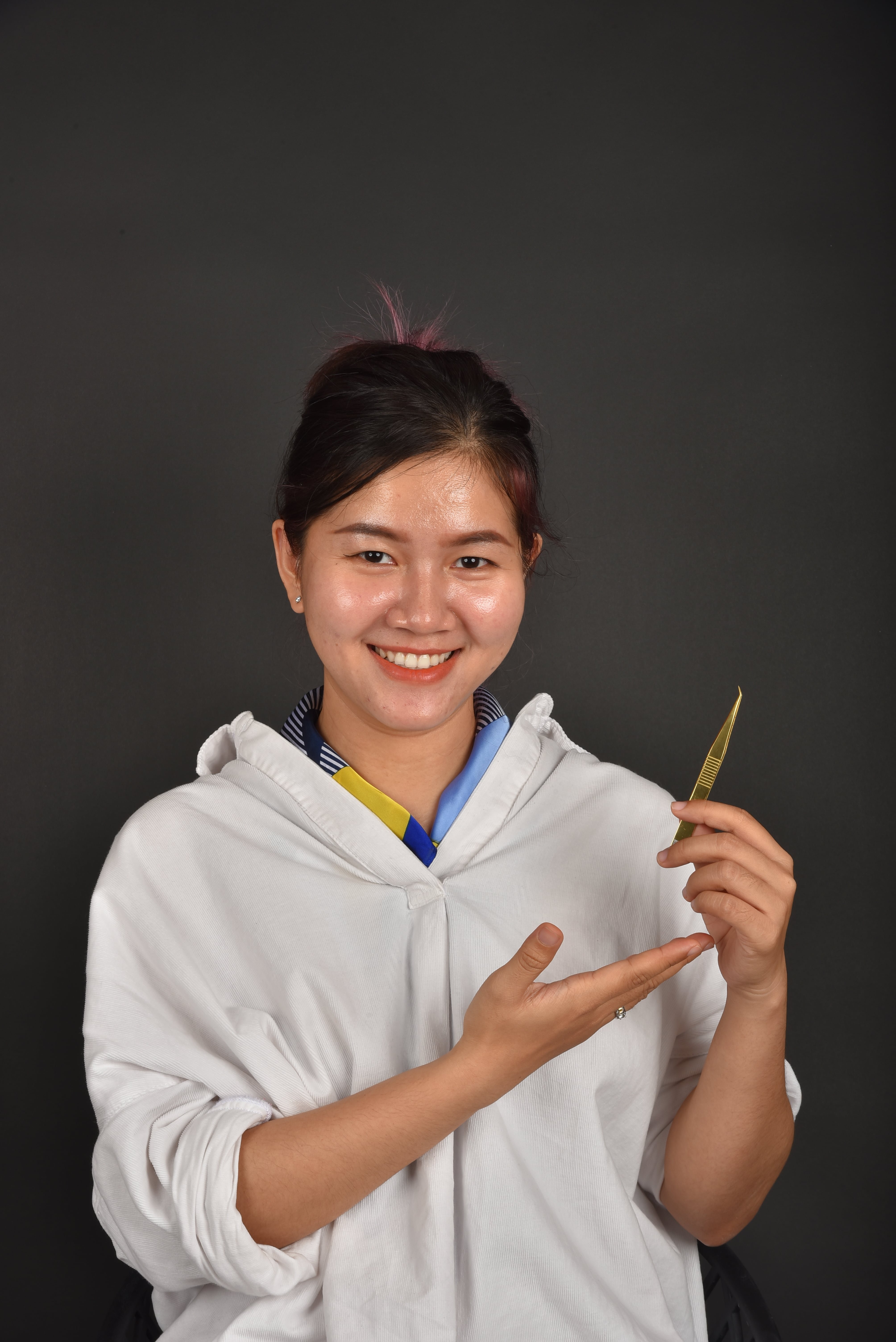 Nhíp nối mi đa năng Violet