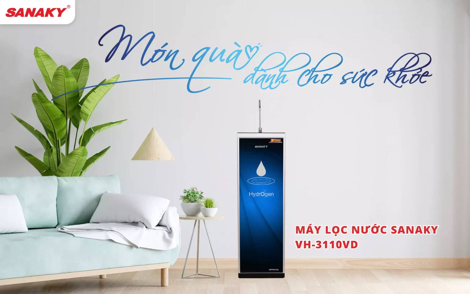 Máy lọc nước Sanaky Slim VH-3110VD