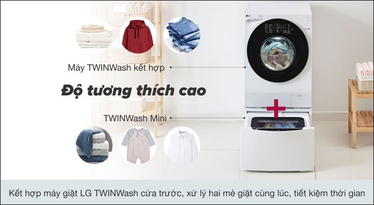 máy giặt mini kết hợp