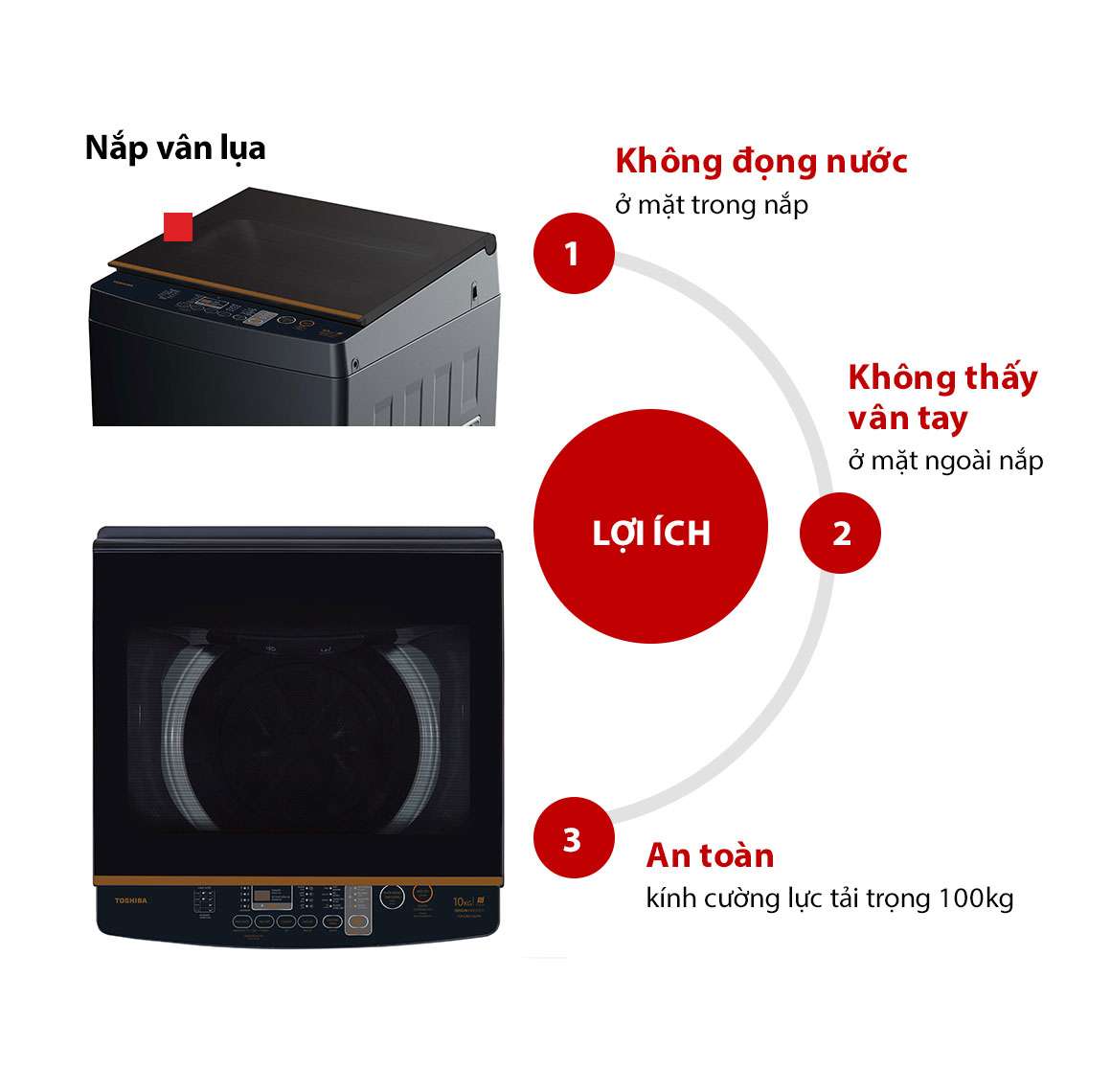 Máy giặt Toshiba Inverter 10 Kg AW-DM1100JV(MK)