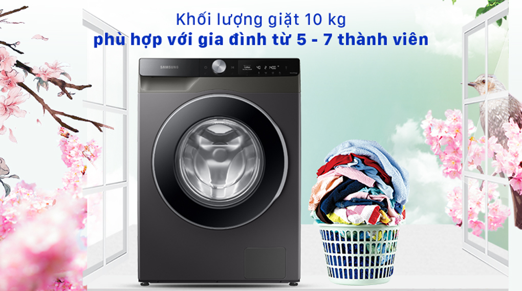 Máy giặt Samsung AI Inverter 10 Kg WW10T634DLX/SV