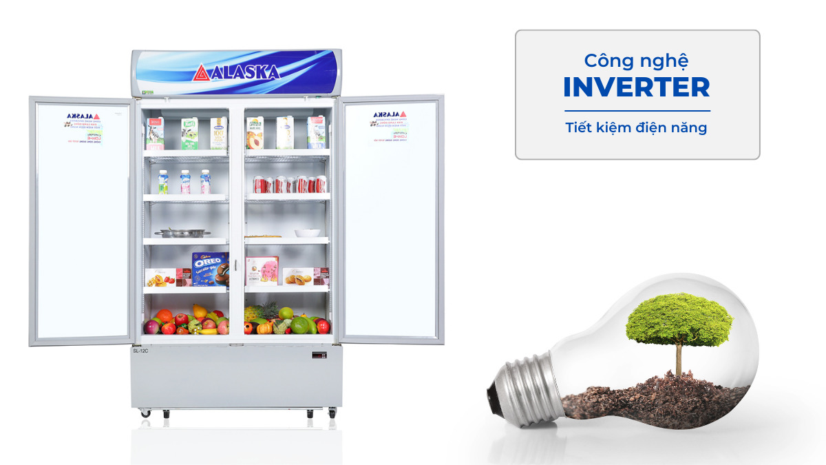 Công nghệ Inverter giúp tủ vận hành êm ái, tiết kiệm điện đáng kể