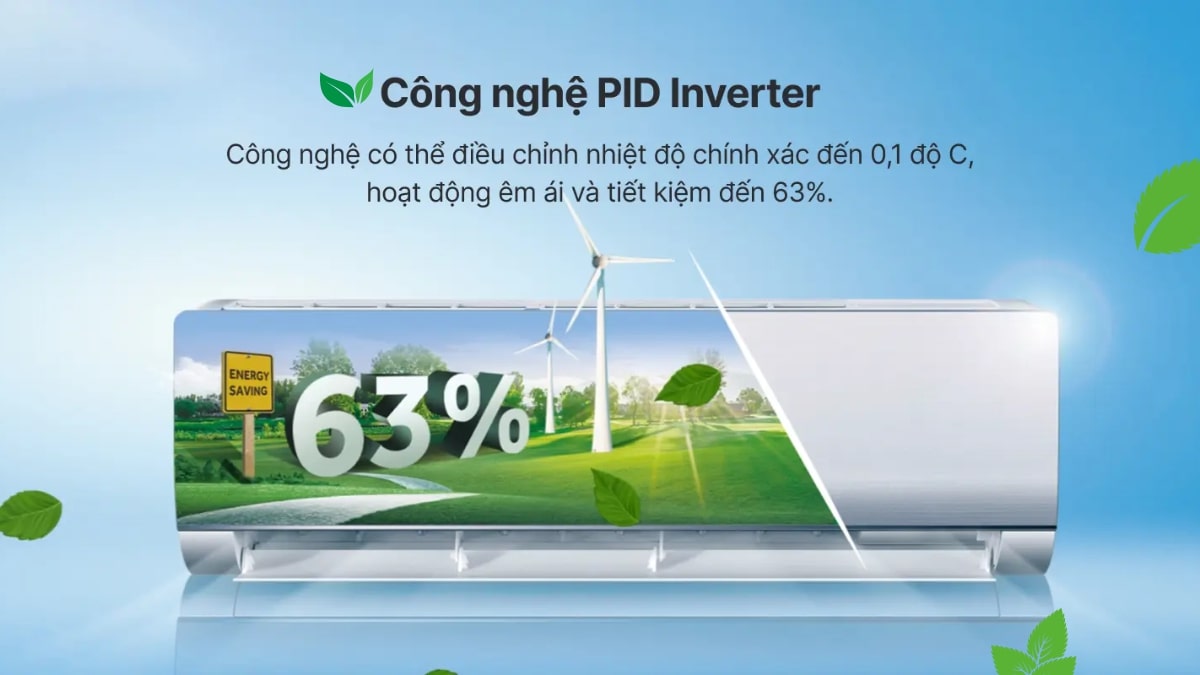 Máy lạnh Aqua tiết kiệm điện năng hiệu quả nhờ công nghệ PID Inverter