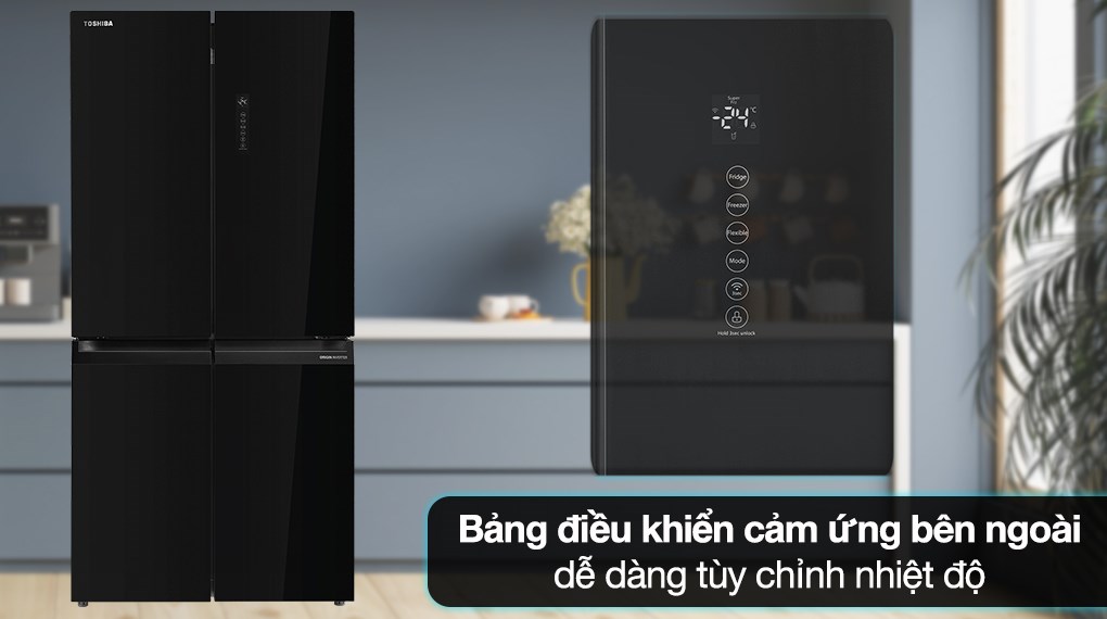 Tủ lạnh Origin Inverter Toshiba GR-RF611WI-PGV(22)-XK