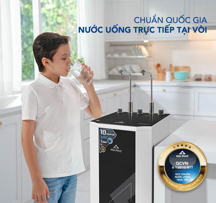 Máy lọc nước RO nóng nguội lạnh Hòa Phát HPN638