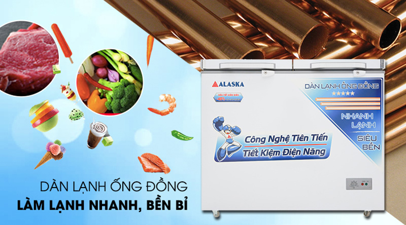 Tủ Đông Mát Alaska 450 Lít BCD-4568C