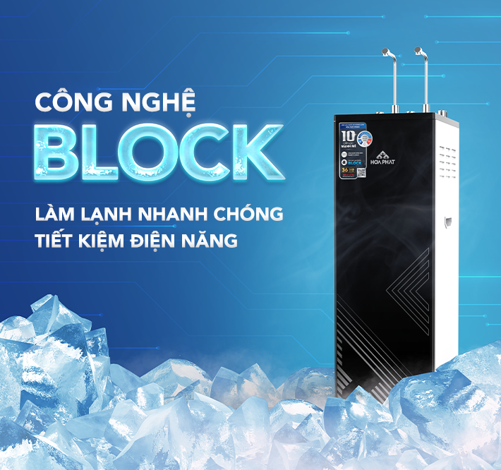 Máy lọc nước RO nóng nguội lạnh Hòa Phát HPN656