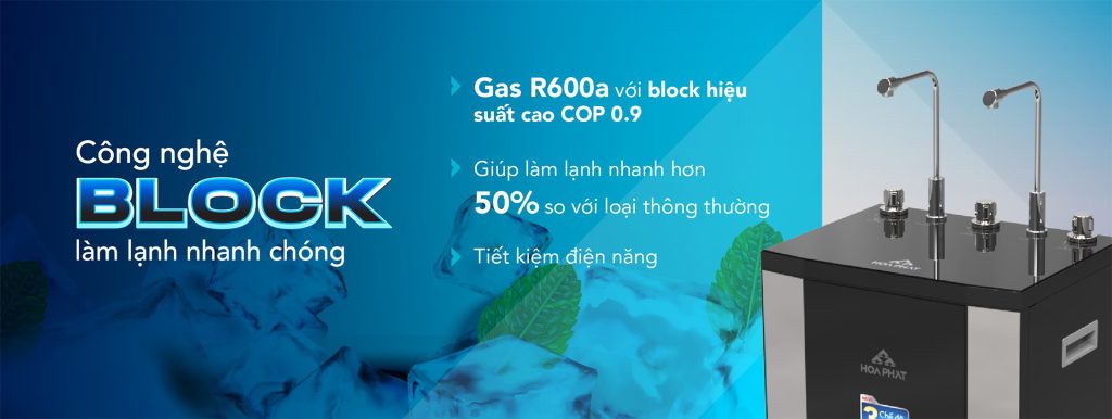 Máy lọc nước RO nóng lạnh Hòa Phát HWBR1A1021