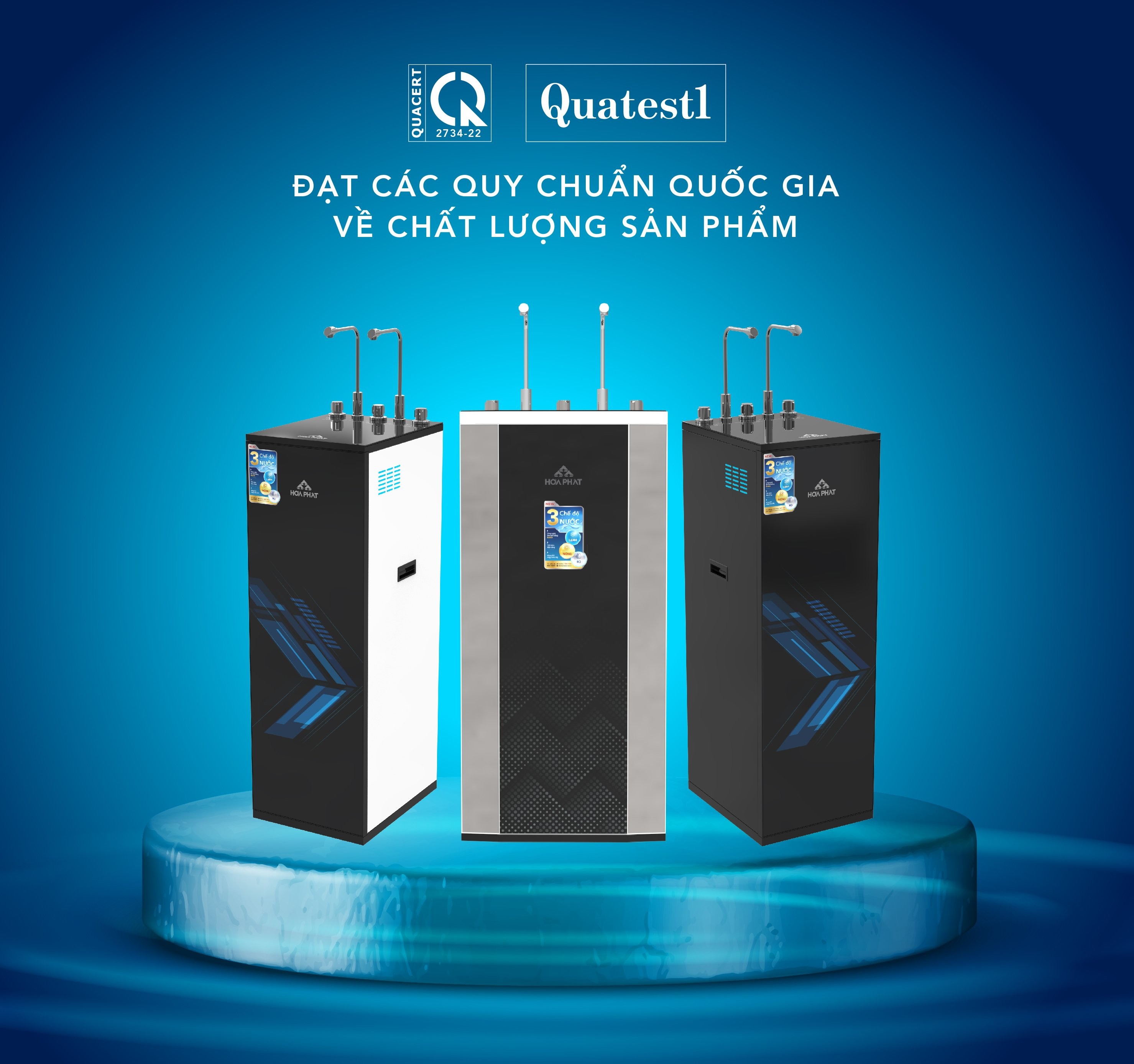 Máy lọc nước RO nóng lạnh Hòa Phát HWBR1A1021