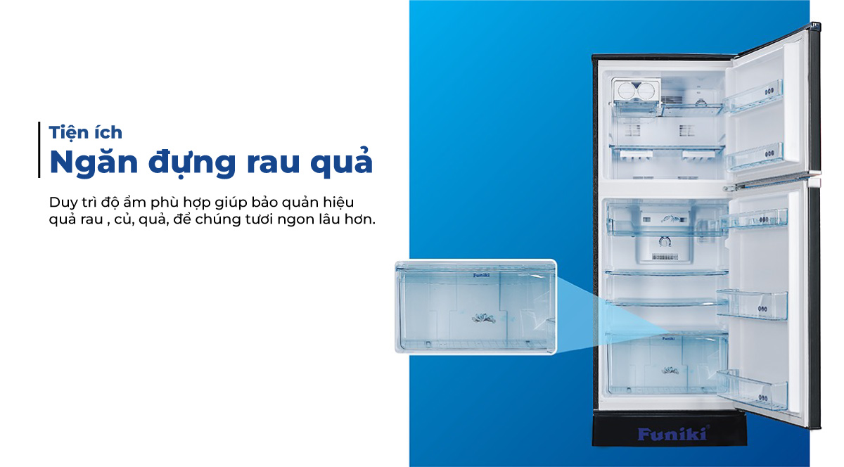 Ngăn rau quả chuyên dụng trên tủ lạnh Funiki