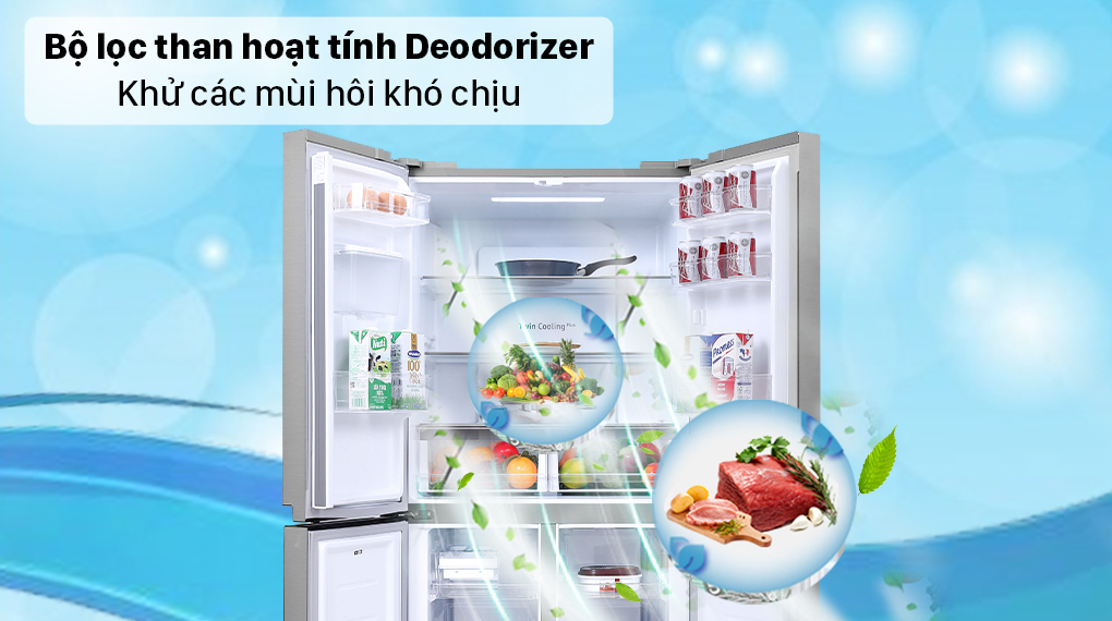Tủ lạnh Samsung Inverter 488 lít Multi Door RF48A4010M9/SV
