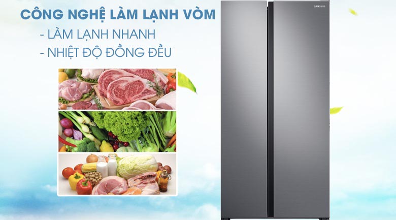 Tủ lạnh Samsung Inverter 680 lít Side By Side RS62R5001M9/SV