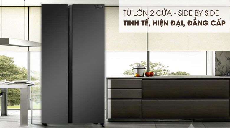Tủ Lạnh Samsung Inverter 680 Lít RS62R5001B4/SV có thiết kế sang trọng