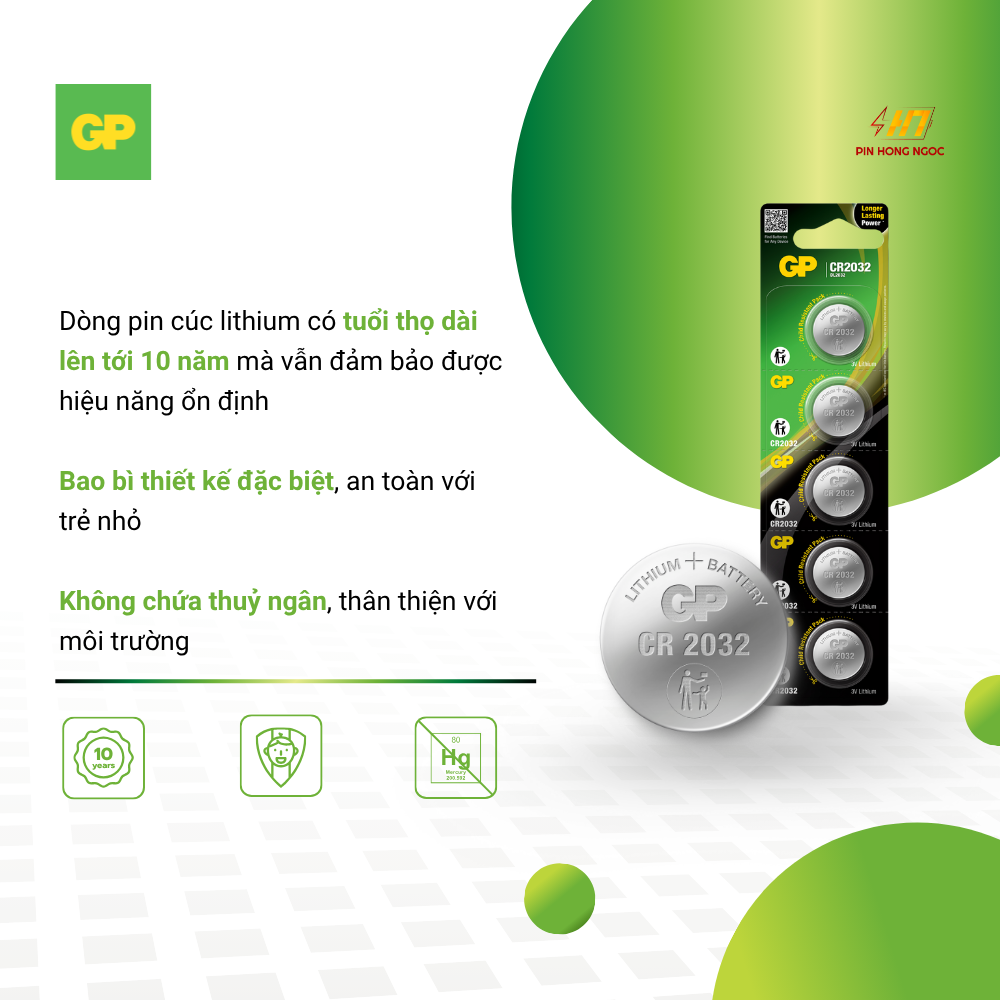 Pin CR2032 GP chính hãng
