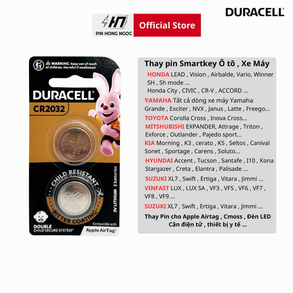 Pin CR2032 Duracell chính hãng