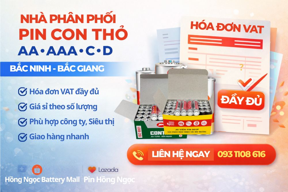 Nhà phân phối pin Con Thỏ Bắc Ninh Bắc Giang