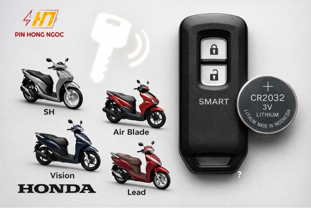 Pin smartkey Honda Vision dùng pin CR2032 mua ở đâu
