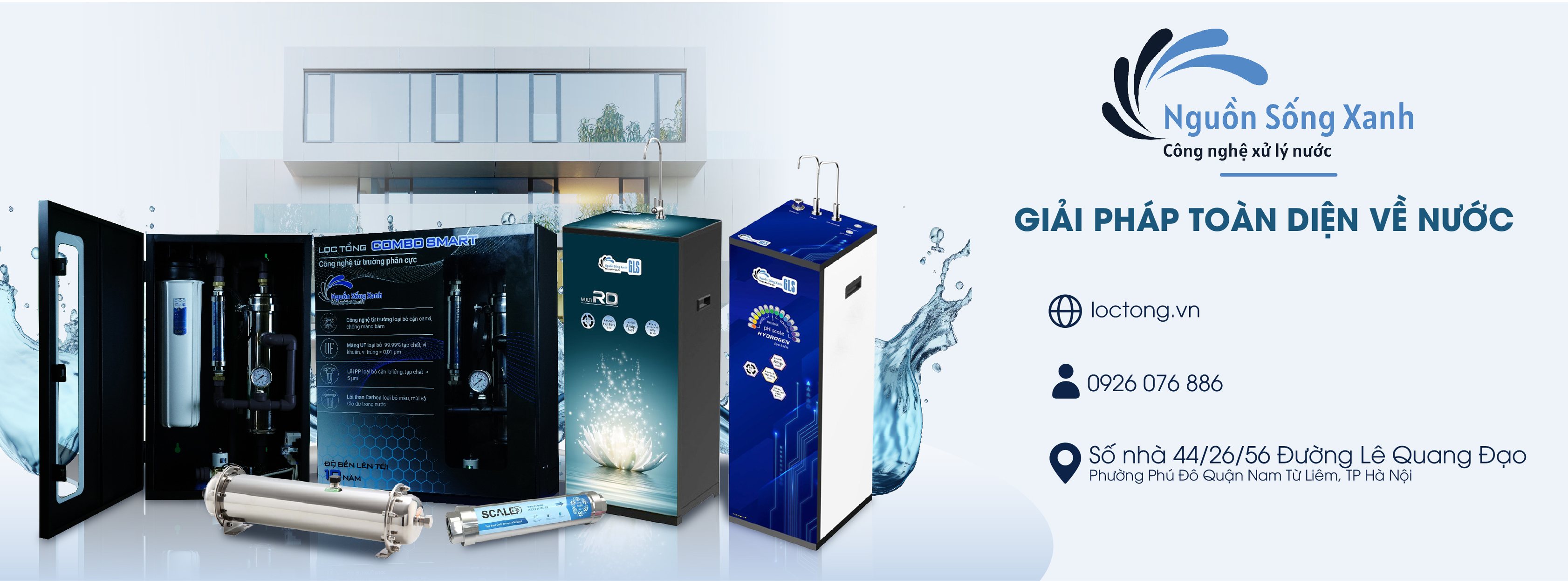 Hệ thống lọc tổng đầu nguồn của Nguồn Sống Xanh