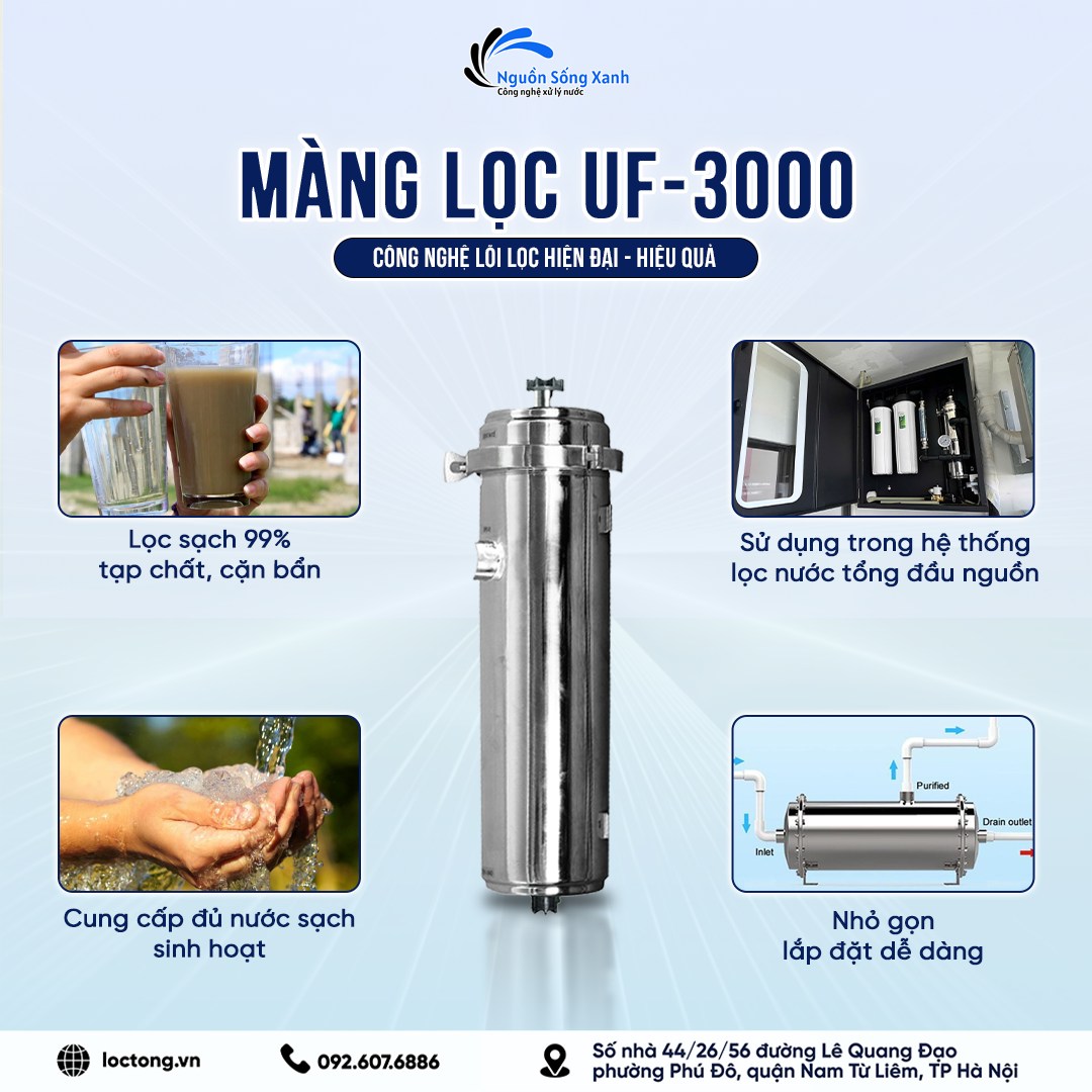 Ưu điểm màng siêu lọc uf