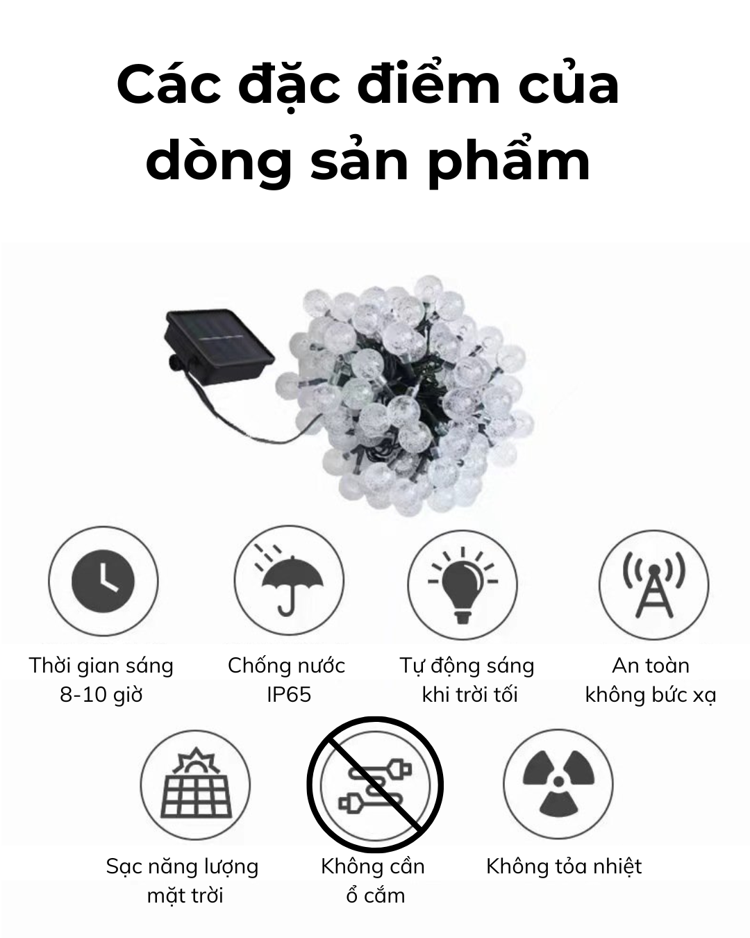 Ưu điểm của dòng sản phẩm đèn trang trí năng lượng mặt trời