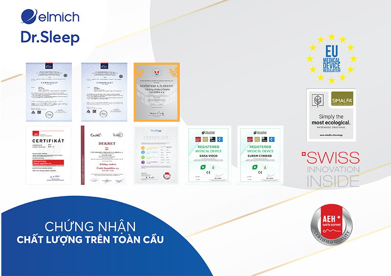 Đáp ứng các tiêu chuẩn khắt khe của Châu Âu, đảm bảo an toàn tuyệt đối cho sức khỏe người dùng