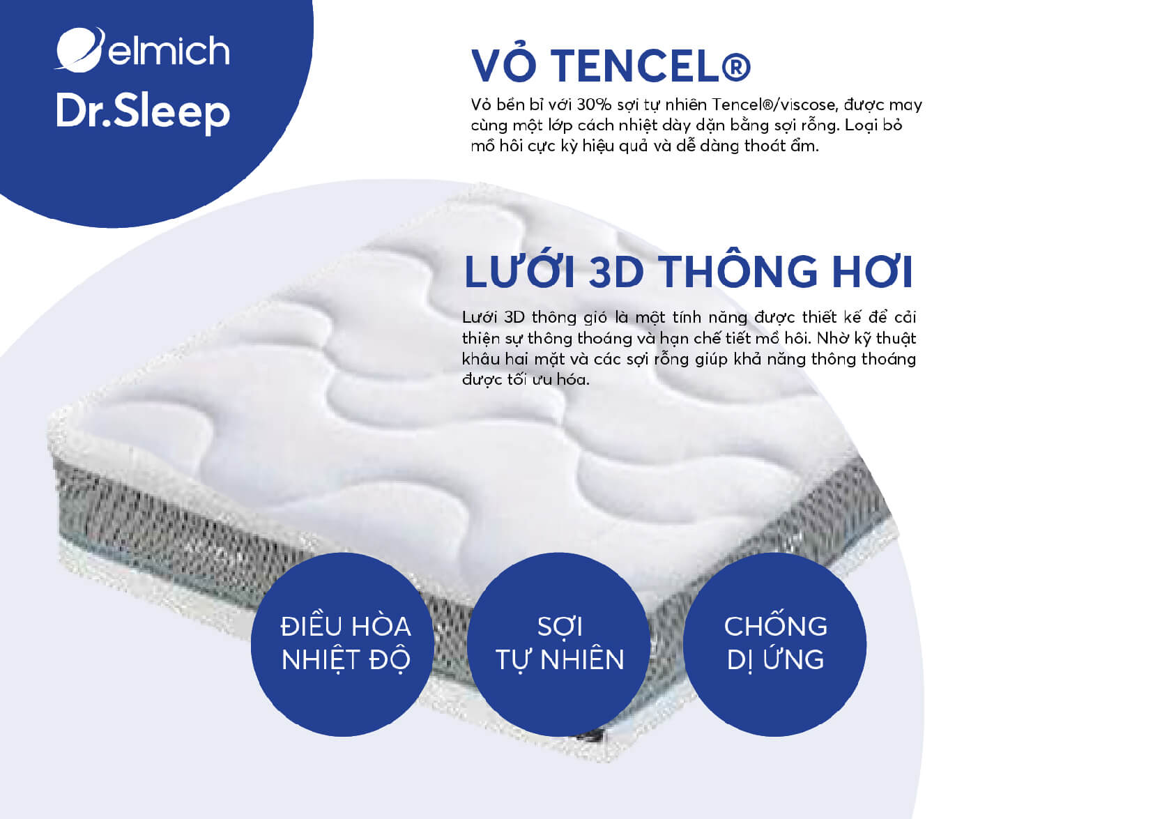 Vỏ nệm được làm bằng vật liệu co giãn bốn chiều có độ đàn hồi cao và mạnh mẽ