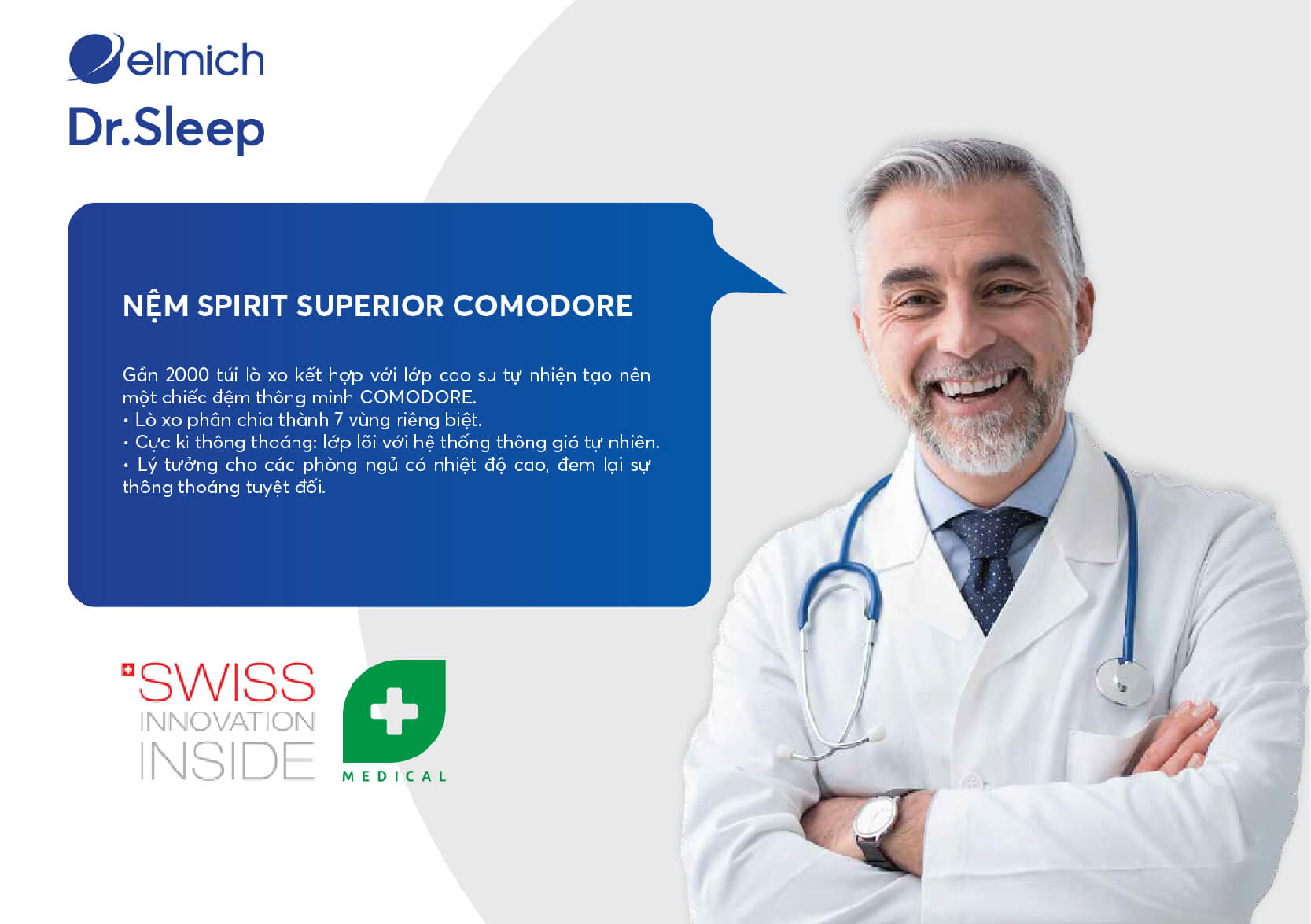 Nệm SPIRIT Superior COMODORE – công nghệ đỉnh cao chinh phục mọi khách hàng khó tính