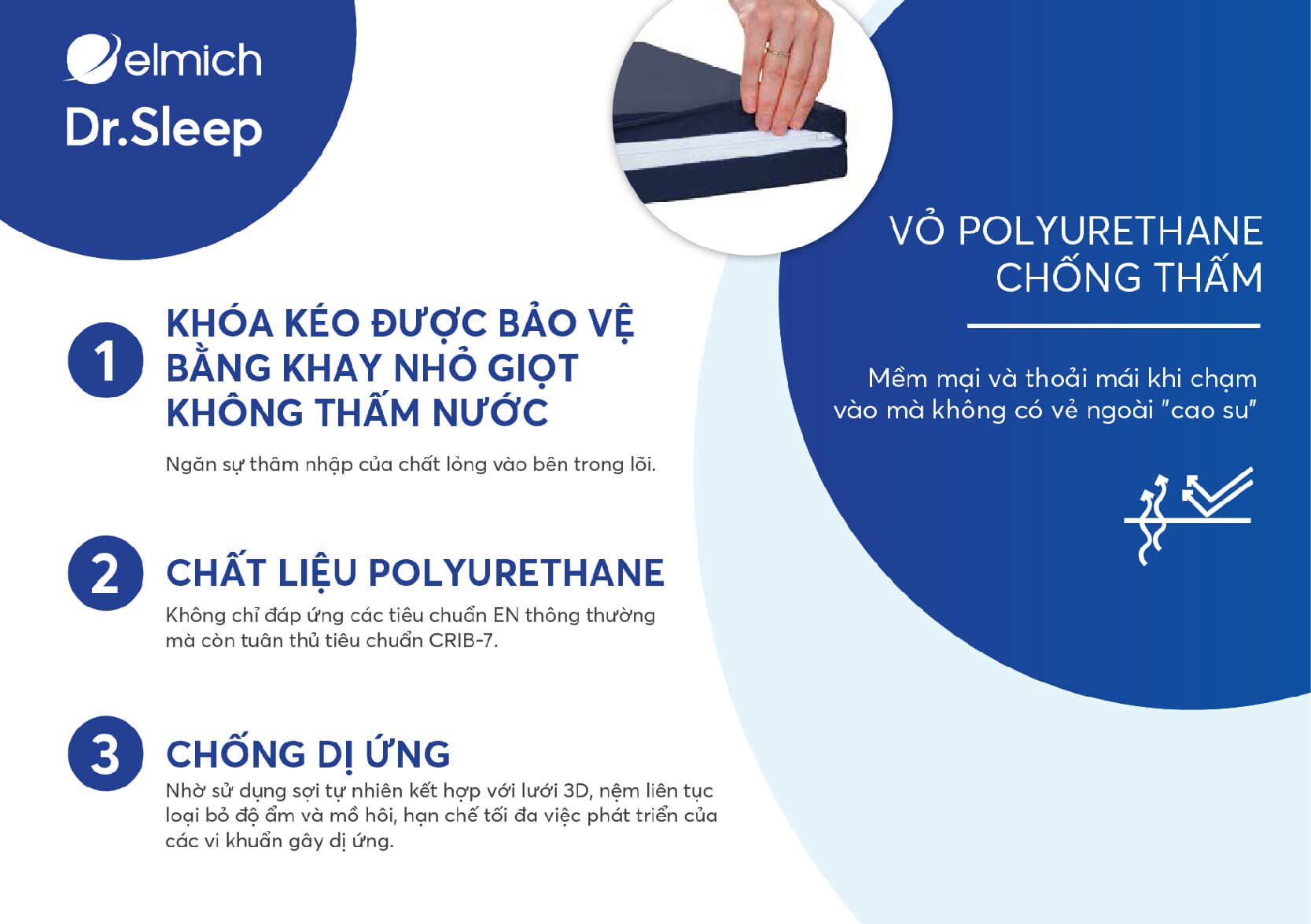 Độ cứng được tùy chỉnh theo cơ thể hoặc theo thói quen nhờ thiết kế chuyên sâu và am hiểu đặc tính cơ thể bạn