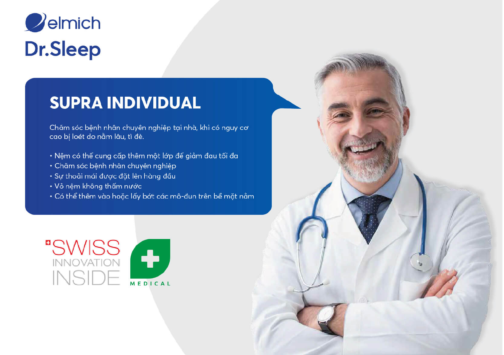 Nệm Supra Individual – Nệm y tế công nghệ cao