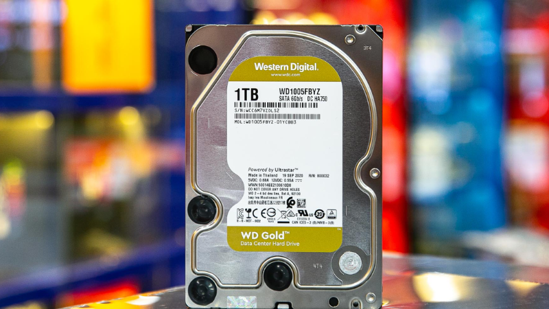 Ổ cứng WD Gold là sản phẩm cao cấp của Western Digital