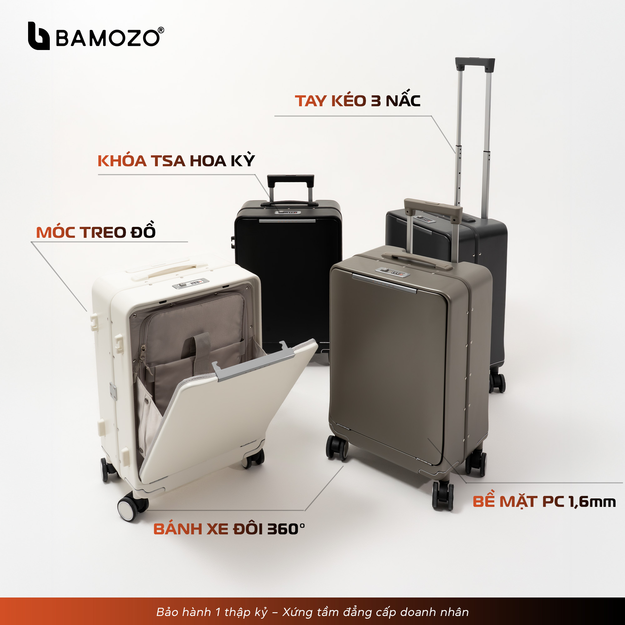 Thông số chi tiết vali doanh nhân VERO cao cấp