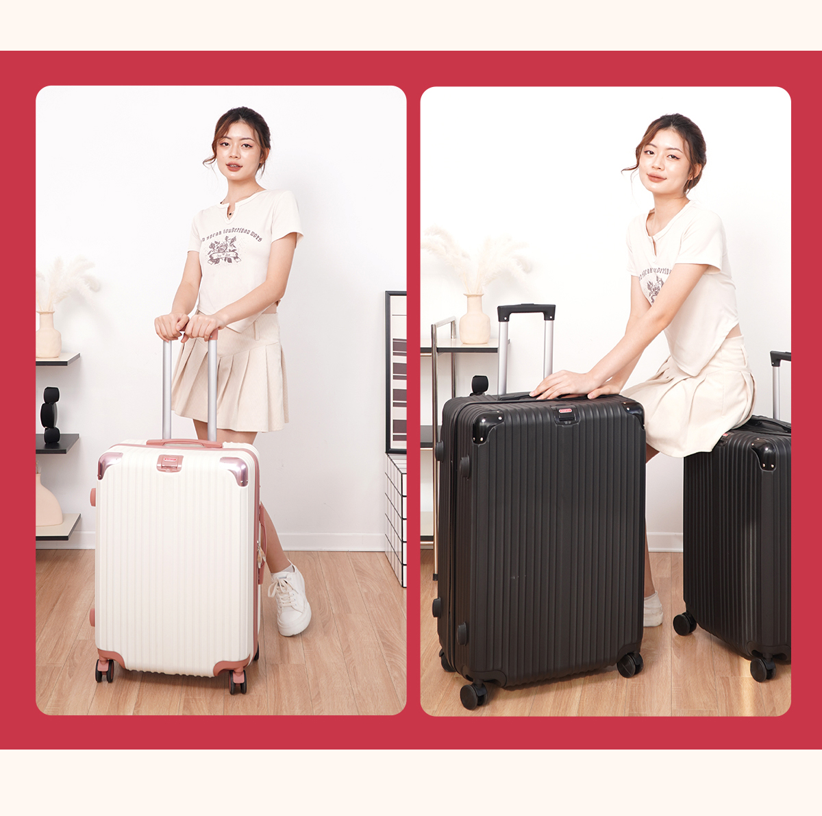 Thông tin chi tiết vali kéo du lịch Bamozo 8809