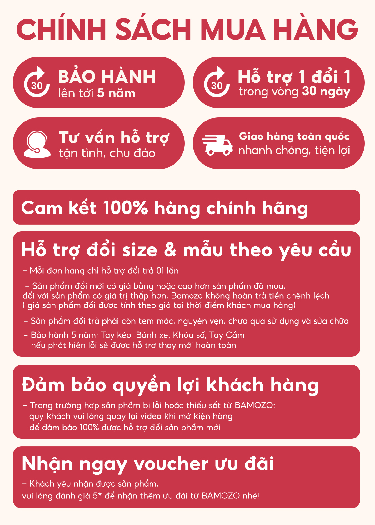 Chính sách mua hàng tại Bamozo