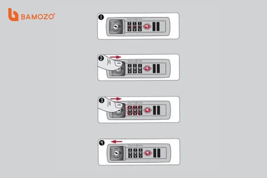 Cách reset pass vali khóa số