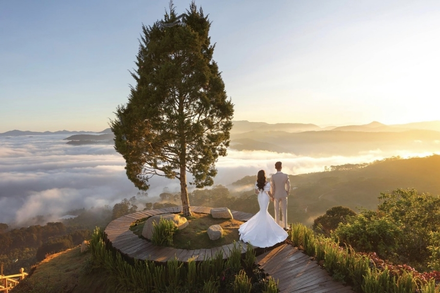 Săn mây ở Cầu Đất Đà Lạt