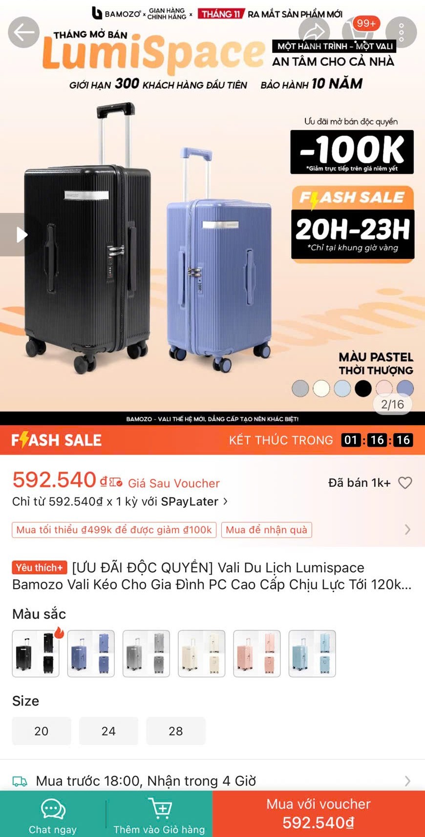Chỉ sau vài giờ mở bán, Lumi Space đã ghi nhận hơn 1.000 đơn đặt mua trên Shopee
