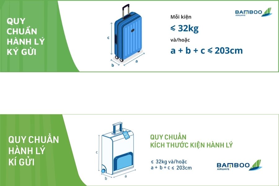 Quy định hành lý ký gửi của hàng không Bamboo Airways