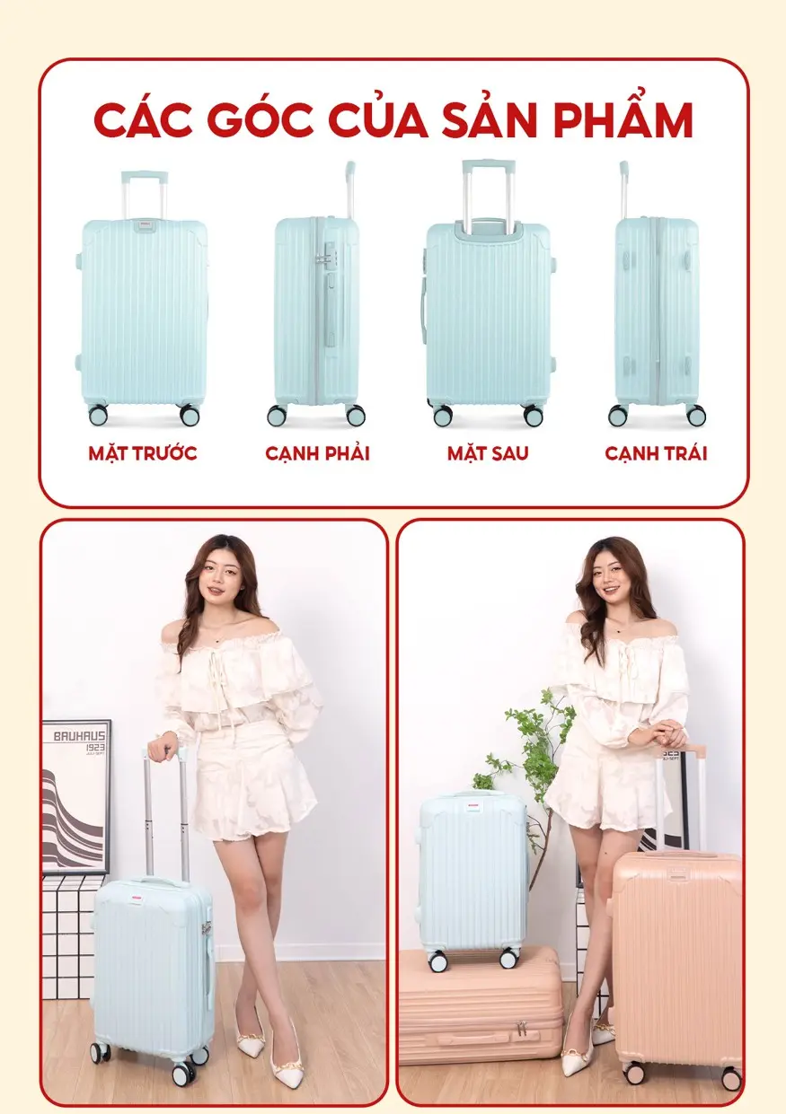 Vali Kéo Du Lịch Bamozo 8801C Size 20/24